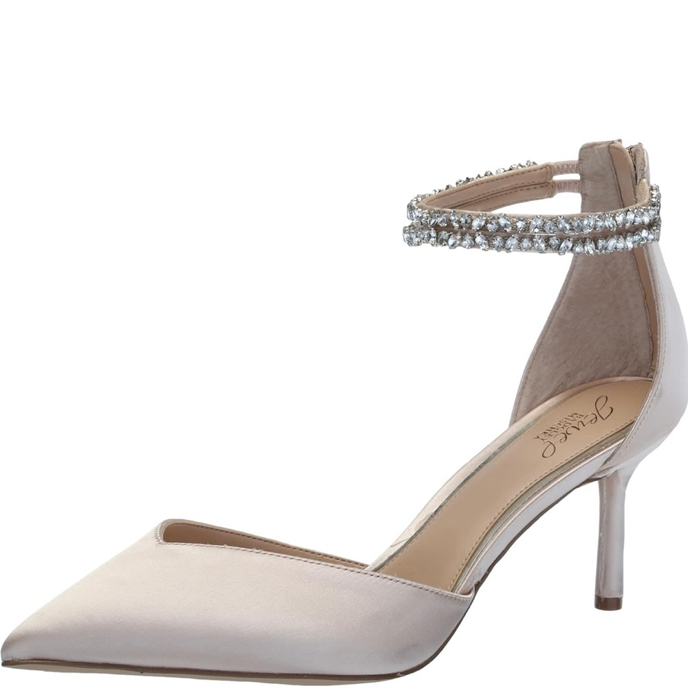 Jewel Badgley Mischka Maya Crystal Strap 2-Piece Pump